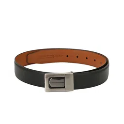 Pacific Gold Men Black & Tan Solid Reversible Belt-image-17
