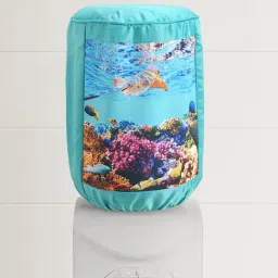 Swayam Turquoise Cotton 20 Litre Water Dispenser Bottle Covers - Set of 1-image-29