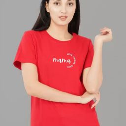 Moda Rapido Women Typography Printed Round Neck Cotton T-shirt-picture-19