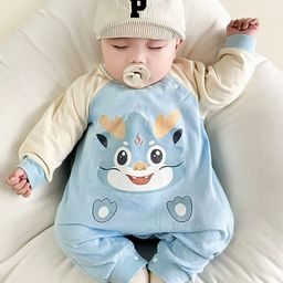 StyleCast x Revolte Infant Boys Printed Cotton Rompers-image-73