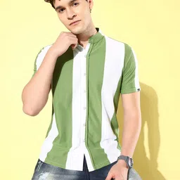 CS LIFE Classic Striped Casual Shirt-image-25