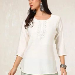 Soch White Embroidered Tunic-image-18