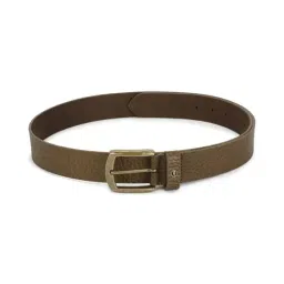 Van Heusen Brown Leather Textured Casual Belt for Men-image-26