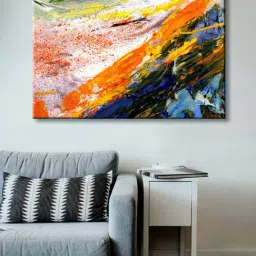 999store Multicolor Abstract Canvas Painting-42