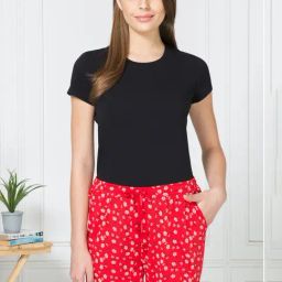 Van Heusen Red Printed Lounge Shorts-image-37