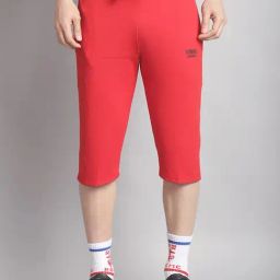 Vimal Jonney Red Regular Fit Capris-image-84