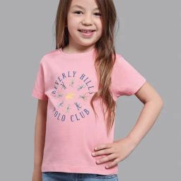 Beverly Hills Polo Club Kids Pink Graphic Print Tee-image-97