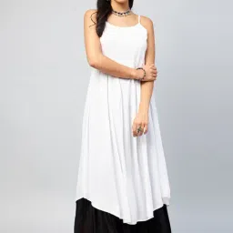 Inweave White A Line Kurta-image-80