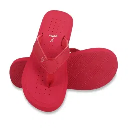 Yoho Women's Arch Support Red Flip Flops image 5