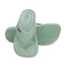 Yoho Women's Accupressure Floats Green Flip Flops image 5