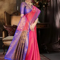 JAY FASHION Woven Design ZariKanjeevaram Saree-picture-37