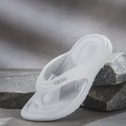 Yoho Women's Accupressure Floats Grey Flip Flops image 1