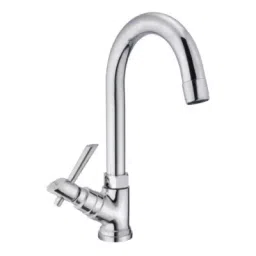 Plato Metallic Finish High Flow Fusion Pillar Cock Swan Neck Size of 19.05 mm (3/4 Inch), U 208-image-78