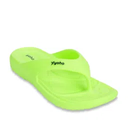 Yoho Women's Accupressure Drizzle  Green Flip Flops image 3