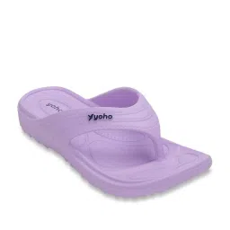 Yoho Women's Accupressure Floats Lavender Flip Flops image 3