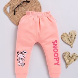 Infants Stylish Infant Girls Snoopy Printed Pure Cotton Joggers-image-64
