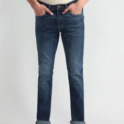 U.S. Polo Assn. Blue Cotton Slim Fit Jeans-image-92