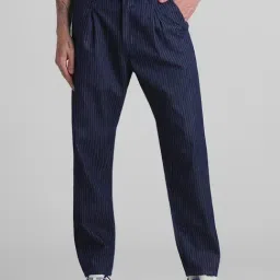 Jack & Jones Dark Blue Denim Cotton Anti Fit Jeans-image-82