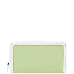 Fastrack Cool Matcha & White Color Block Zip Around Wallet For Women image 2