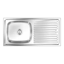 Nirali Elegance Small 36x18 Inch Glossy SS Single Bowl Kitchen Sink-picture-16