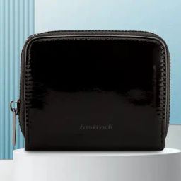 Fastrack Black Solid Zip Around Wallet For Women-22
