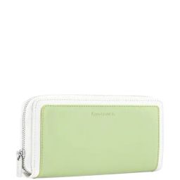 Fastrack Cool Matcha & White Color Block Zip Around Wallet For Women image 3