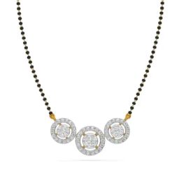 Kisna Diamond & Gold Jewellery 18k Gold & Diamond Raya Mangalsutra for Women-picture-0