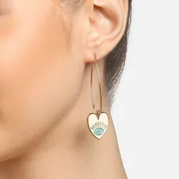 Zaveri Pearls Gold-Plated Drop Earrings-26