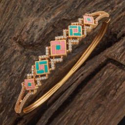 Kushal's Fashion Jewellery Golden Kada for Women-picture-31