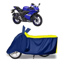 Auto Pearl Two Wheeler Cover for Yamaha R15 V3 - Yellow, Blue-image-101