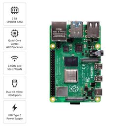 Raspberry Pi 4 Model B with 2 GB RAMRaspberry Pi 4 Model B with 2 GB RAM image 4