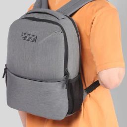 Lavie Sport Pex Grey Polyester Solid Laptop Backpack - 21 Ltrs-image-5