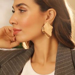 Priyaasi Classic Gold Brass Earrings-picture-2