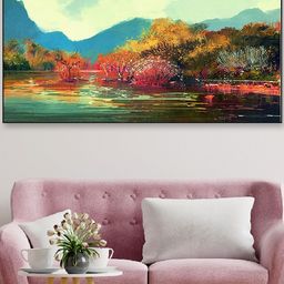 DEKORSTATION Red & Blue 1 Piece Canvas Other Wall Paintings-image-96