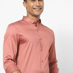 The Collection Men Classic Fit Solid Spread Collar Satin Formal Shirt-image-30