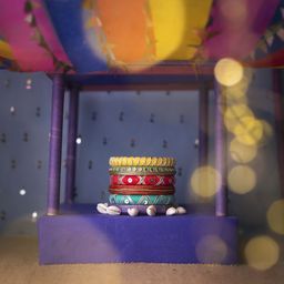 Taasha Craft Set Of 6 Stone-Studded & Beaded Bangles-image-73