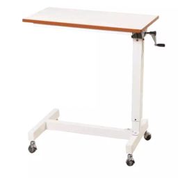 Welltrust 30x16x27 inch Mild Steel Gear Adjustment Over Bed Table-0