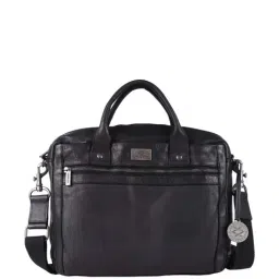 KOMPANERO Aaron Black Solid Laptop Messenger Bag-image-64