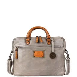 KOMPANERO Volcano Grey Solid Laptop Messenger Bag-image-79