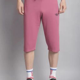 Vimal Jonney Pink Regular Fit Capris-image-73