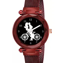 Miss Perfect Unisex Printed Dial & Bracelet Style Straps Analogue Watch DF100-picture-26