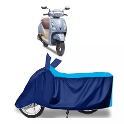 Auto Pearl Two Wheeler Cover for TVS Jupiter Grande BS6 - Cyan, Blue-image-16