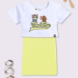 YK X Minute Mirth Girls Tom & Jerry Print Dress with T-shirt-picture-41