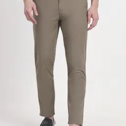 JADE BLUE Men Mid-Rise Slim Fit Trousers-image-30