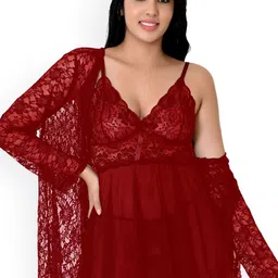 chia fashions Net Baby Doll with Asymmetric-picture-3
