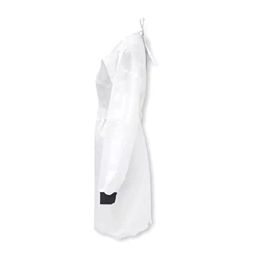 SARAF White Disposable Surgeon Gown 40 GSM Size:- Free Size, 7704W image 2