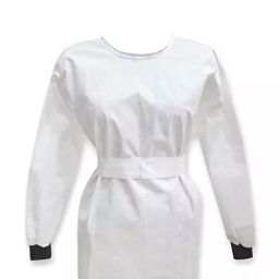 SARAF White Disposable Surgeon Gown 40 GSM Size:- Free Size, 7704W image 3