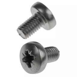 RS PRO Machine Screw M5x8 mm Stainless Steel Pozidriv Pan Headed DIN 7985, 9141857 (Bag Of 100 pcs)-image-2