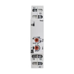 RS PRO Multi Function Timer Relay DIN Rail Mount 12 to 230 V AC/DC Model No. 1026124-12