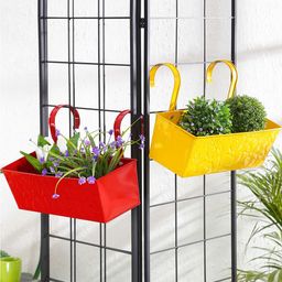 green girgit Set Of 2 Planters-13